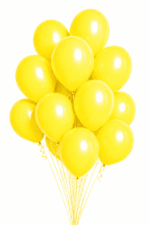 Latex Ballons Ø 30 cm Basis Gelb