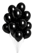 Latex Ballons Ø 30 cm Basis Schwarz