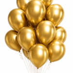 Latex Ballons Ø 30 cm Chrom Gold