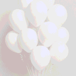 Latex Ballons Ø 30 cm Basis Weiß