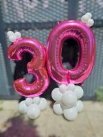 Ballonbouquet - zwei Zahlen - mit Standfuß – Bild 2