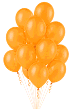 Latex Ballons Ø 30 cm Basis Orange