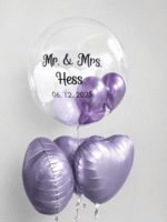 Bubble Ballon mit 8 kleinen Ballons - auf Wunsch personalisiert – Bild 3