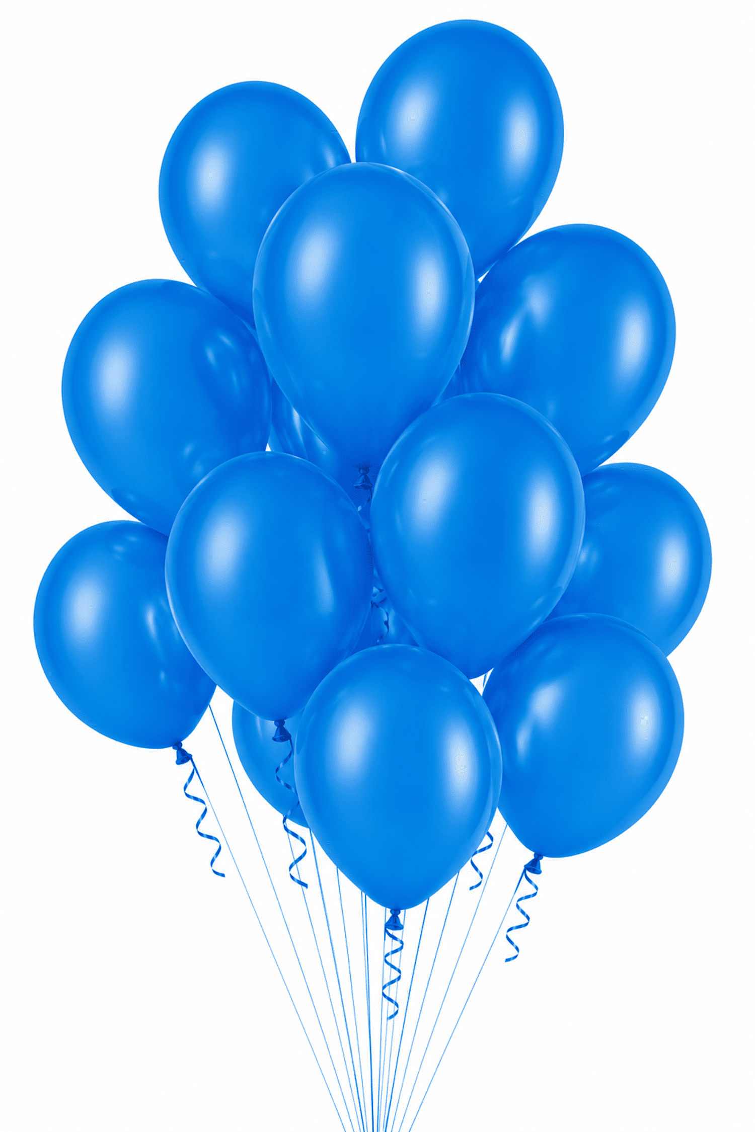Latex Basis Blau Strauß Latex Ballons Ø 30 cm Basis Blau – Bild 1