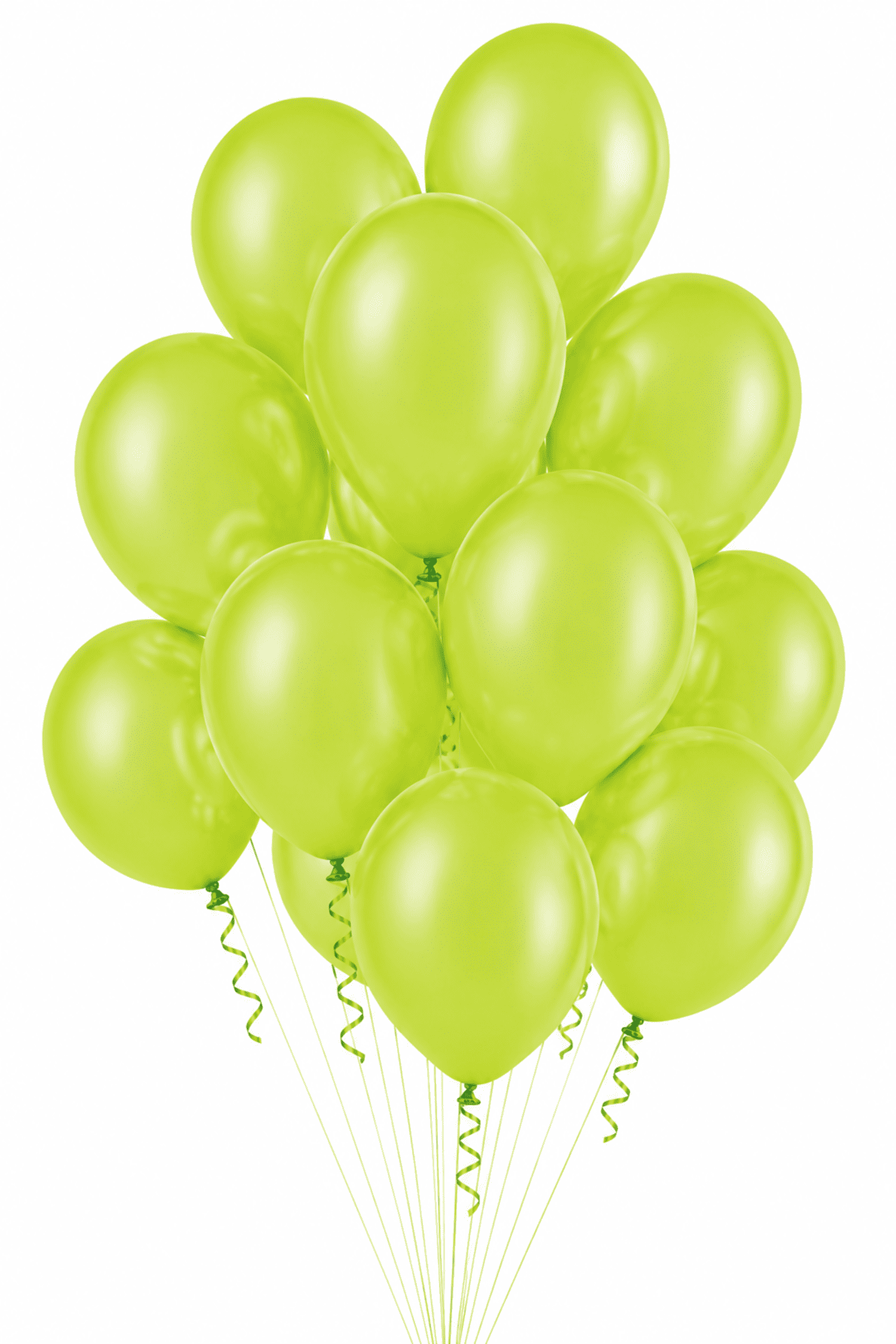Latex Basis Hellgrün Strauß Latex Ballons Ø 30 cm Basis Hellgrün – Bild 1