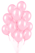 Latex Ballons Ø 30 cm Metallic Rosa