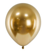 Latex Ballons Ø 30 cm Chrom Gold – Bild 2