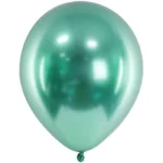 Latex Ballons Ø 30 cm Chrom Grün – Bild 2