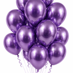 Latex Ballons Ø 30 cm Chrom Lila