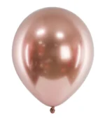 Latex Ballons Ø 30 cm Chrom Roségold – Bild 2