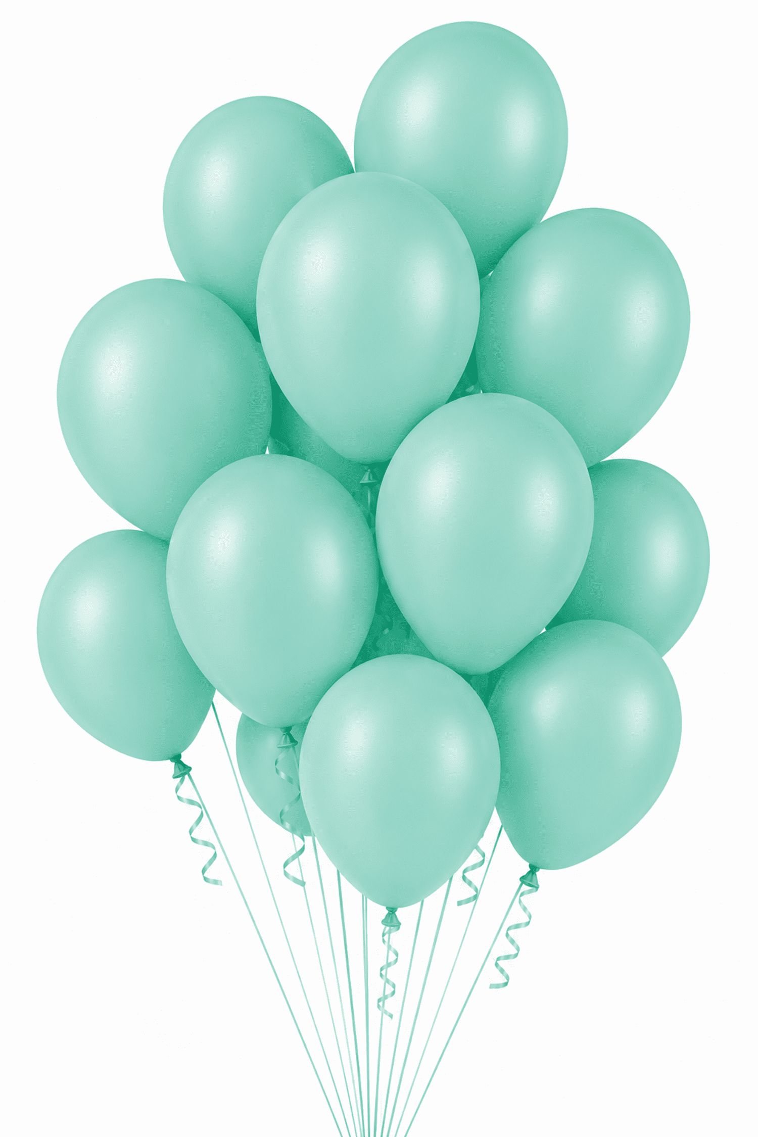 Latex Fashion Mint Strauß (1) Latex Ballons Ø 30 cm Fashion Mintgrün – Bild 1