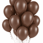 Latex Ballons Ø 30 cm Fashion Schoko Braun
