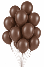 Latex Ballons Ø 30 cm Fashion Schoko Braun