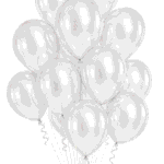 Latex Ballons Ø 30 cm Metallic Silber
