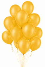 Latex Ballons Ø 30 cm Metallic Gold