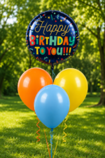 Ballon Set Happy Birthday Bunt – Bild 4