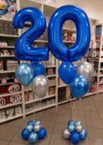 Ballonbouquet - zwei Zahlen - mit Heliumballons – Bild 11