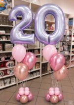 Ballonbouquet - zwei Zahlen - mit Heliumballons – Bild 10