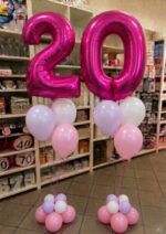Ballonbouquet - zwei Zahlen - mit Heliumballons – Bild 7