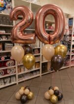 Ballonbouquet - zwei Zahlen - mit Heliumballons